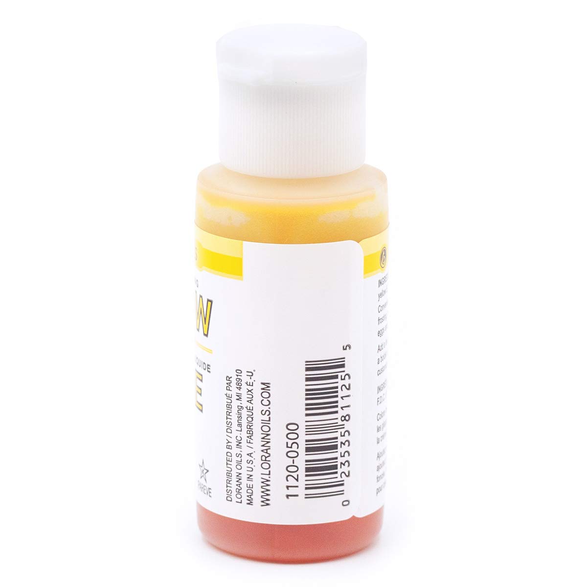 LorAnn Yellow Liquid Food Coloring, 1 ounce bottle