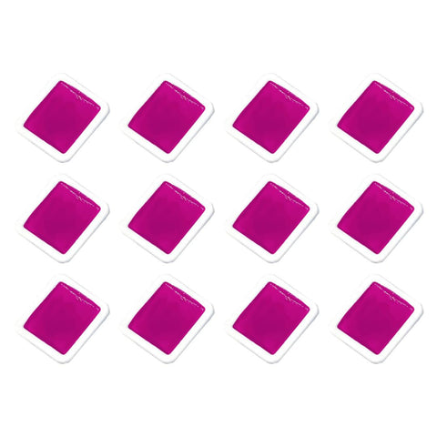 Prang Refill Pans for Half Pan Watercolor Paint Sets, 12 Pans per Box, Magenta (08018)
