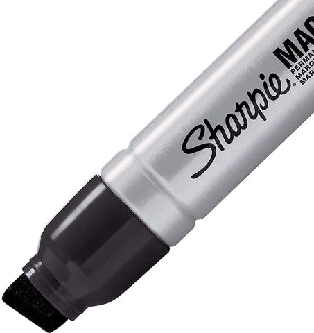 Sharpie Magnum Permanent Marker, Black, 6 PACK