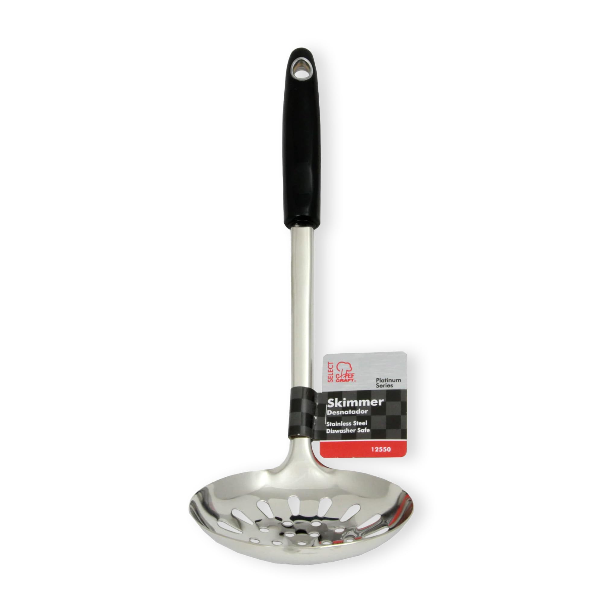 Chef Craft Select Slotted Skimmer, 13.75 inch, Stainless Steel