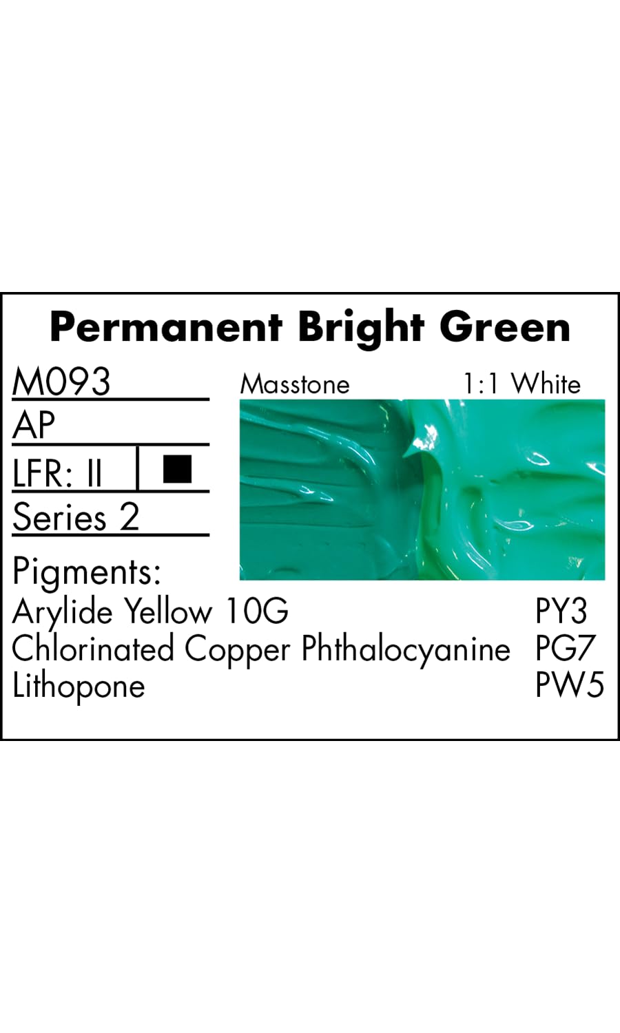 Grumbacher Max Water Miscible Oil Paint, 37ml/1.25 oz, Permanent Bright Green