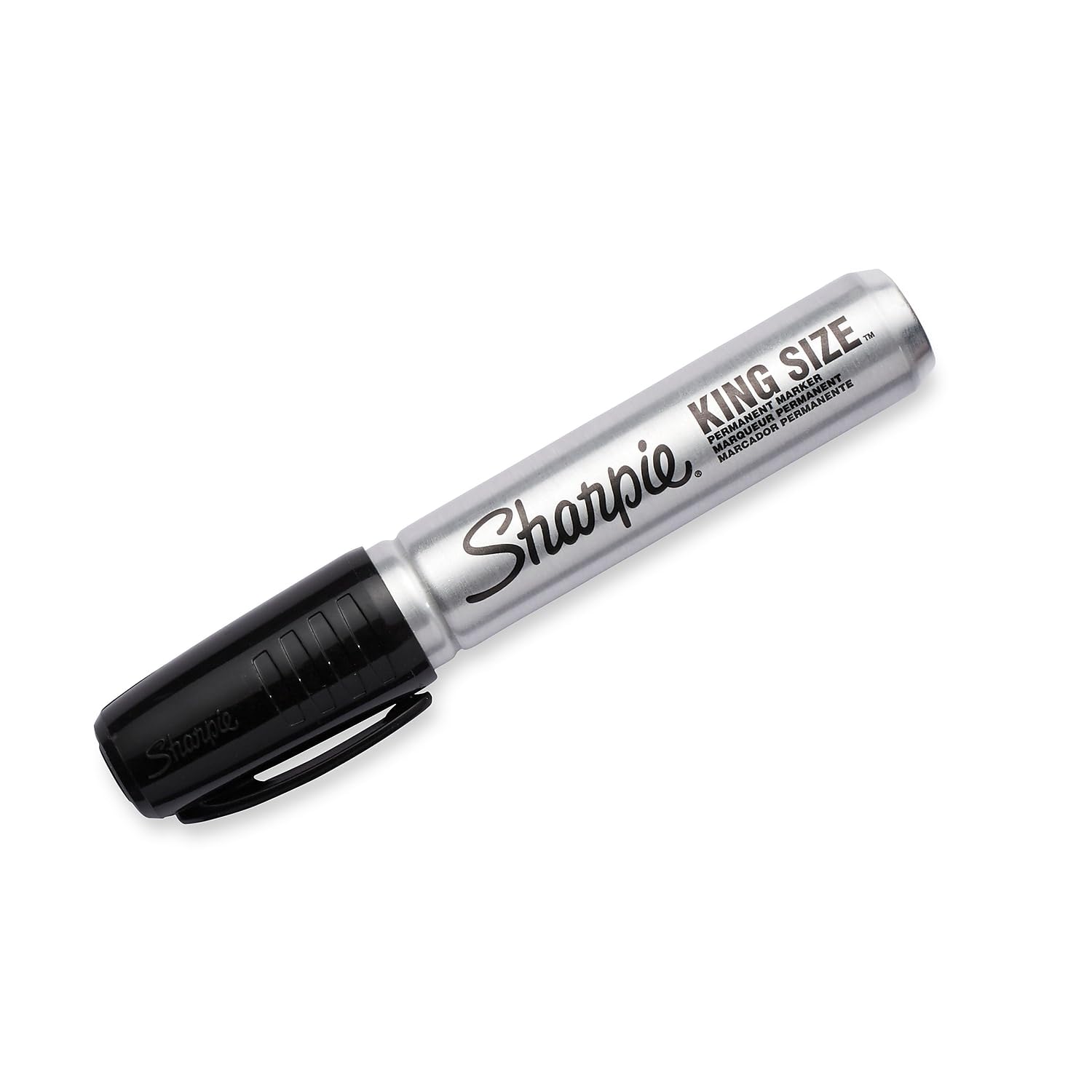 Sharpie King Size Permanent Marker, Chisel Tip, Black Ink, Dozen (SAN15001)