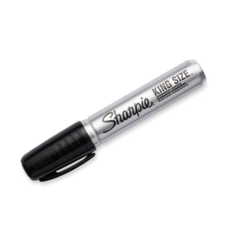 Sharpie King Size Permanent Marker, Chisel Tip, Black Ink, Dozen (SAN15001)