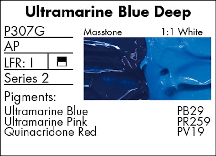 Grumbacher Pre-Tested Oil Paint, 37ml/1.25 Ounce, Ultramarine Blue Deep (P307G)