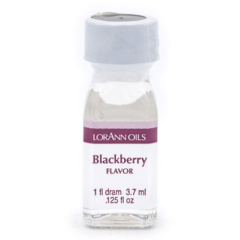 LorAnn Oils Super Strength Flavoring - Used For Candy Making, Flavoring, Baking, Hard Candy, & Flavor Oils - Bold, Natural Flavors 4X Stronger Than Extracts - Blackberry, Pack of 2, 0.125 fl oz