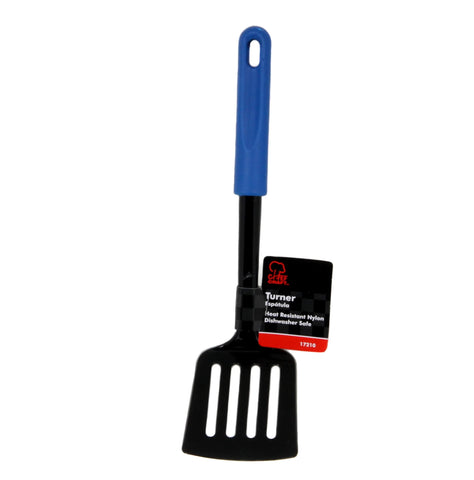 Chef Craft Basic Nylon Spatula/Turner, 11.5 inch, Blue/Black