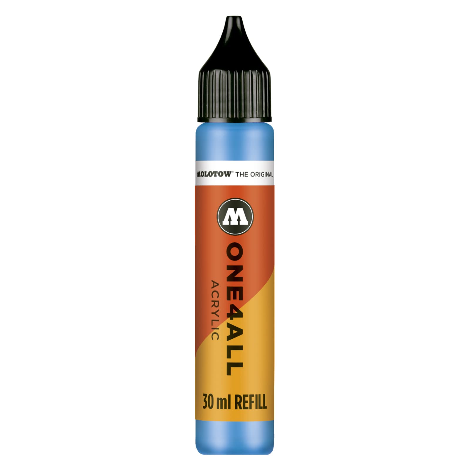 MOLOTOW ONE4ALL Acrylic Paint Refill, For ONE4ALL Paint Marker, Shock Blue Middle, 30ml Bottle, 1 Each (693.161)