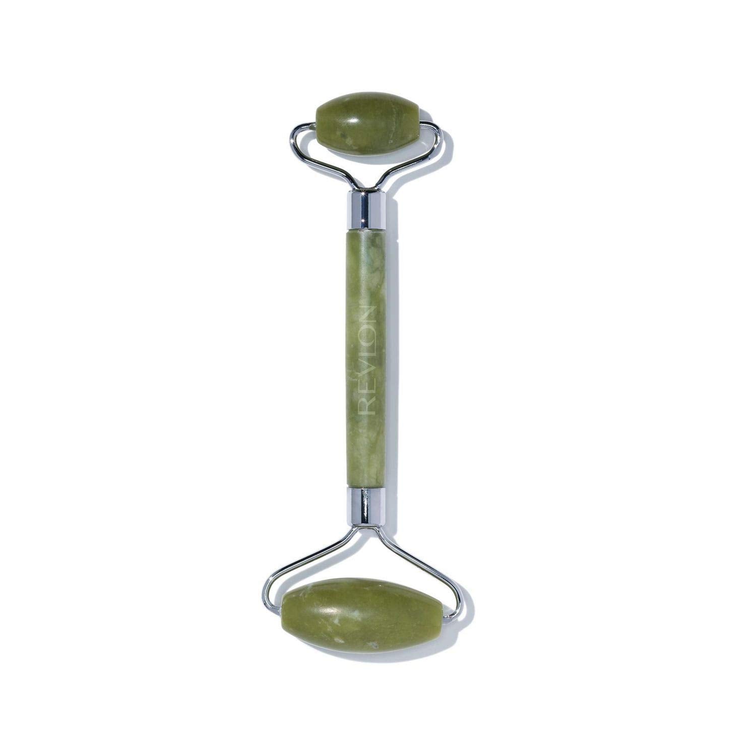 Revlon Jade Stone Face Roller, Dual-Sided Face Massager to Cool and De-Puff, Jade, 1 Count