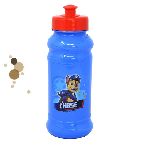 4-Pack Paw Patrol Chase 16oz Pull-Top Squirt Water Bottles, Blue/Red, BPA-Free