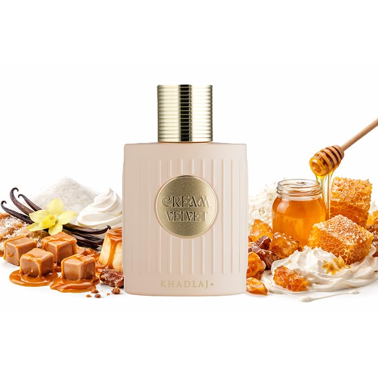 Khadlaj Cream Velvet Extrait De Parfum Spray for Unisex, 3.4 Ounce / 100ml