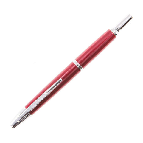 PILOT Vanishing Point Decimo Refillable & Retractable Fountain Pen, Burgundy Barrel with Rhodium Accents, Extra Fine Nib (65334)