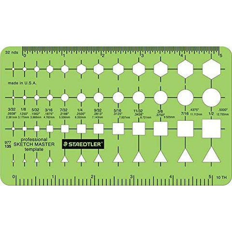 Staedtler® Mars® Template, Sketch Master