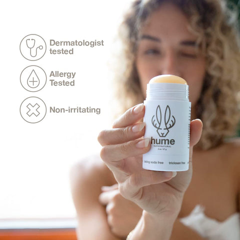 Hume Supernatural Aluminum-Free Deodorant For Women And Men - Neutral, Lasting, Sensitive Skin Formula, Moisture Blocking, Probiotic Enhanced, Innovative Botanical Care, Paraben Excluded
