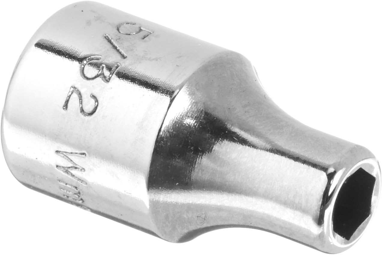 Williams JHWM-605 SUPERTORQUE 1/4" Drive Shallow Socket, 6 Point, 5/32-Inch Size, High-Polished Chrome Finish, Designed For Use On 6 Point Fasteners