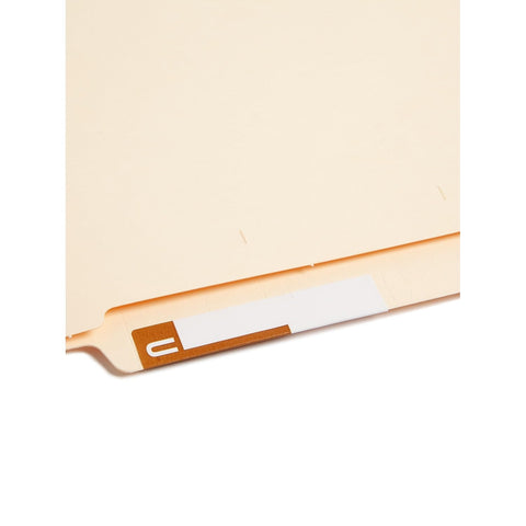 Smead AlphaZ NCC Color-Coded Label, H&U, Label Sheet, Dark Brown, 100 per Pack (67159)
