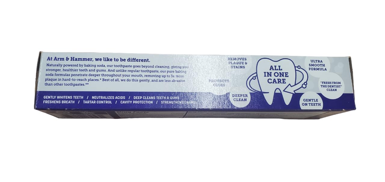 ARM & HAMMER Complete Care Fluoride Anticavity Toothpaste, Fresh Mint 6 oz (Pack of 4)