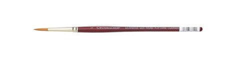 Grumbacher Goldenedge Golden Toray Round Watercolor Brush, Synthetic Bristles, Size 5 (4620.5)