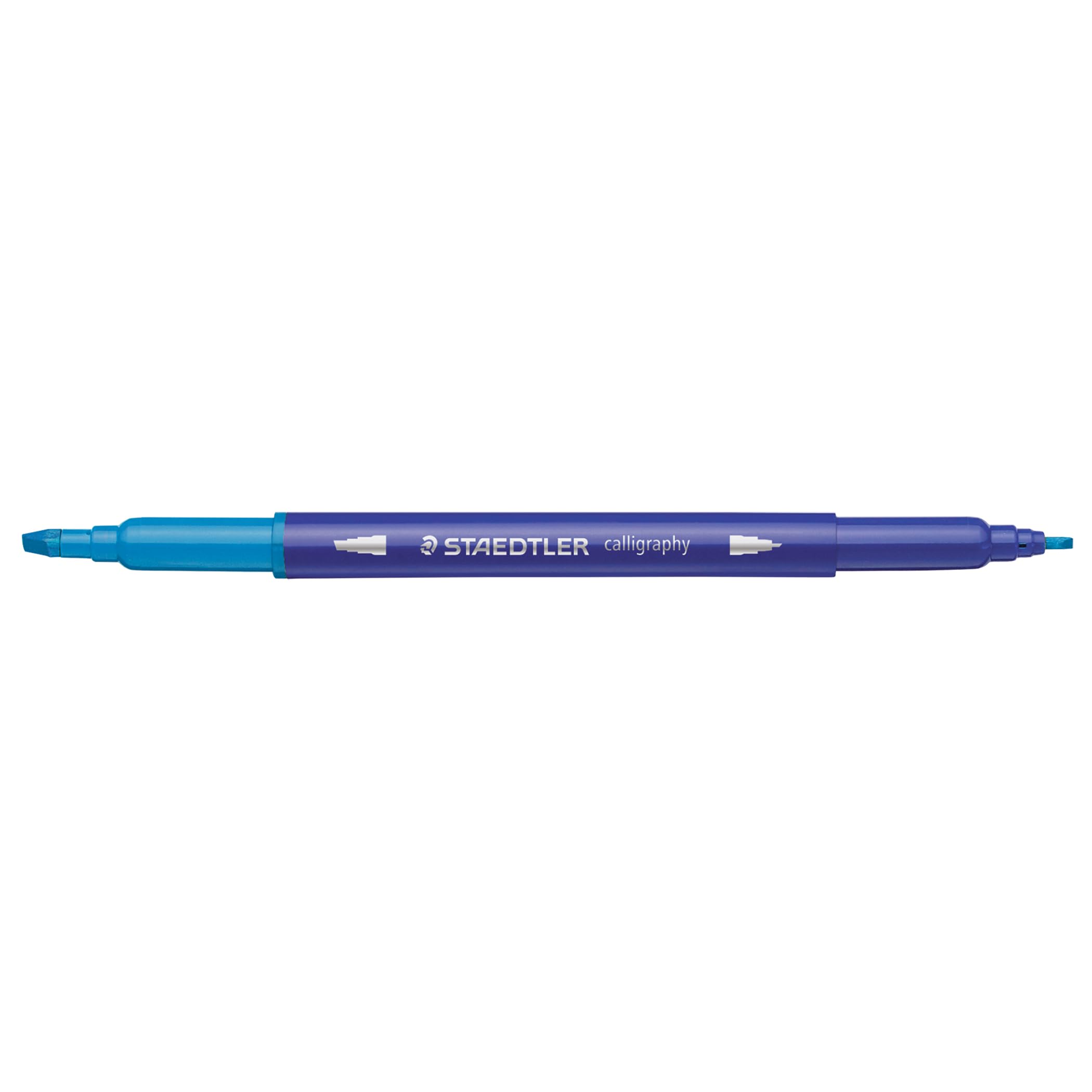 STAEDTLER double ended calligraphy markers, calligraph duo, for narrow and broad lettering designs, pigmented ink, 12 assorted colors, 3002TB12LU