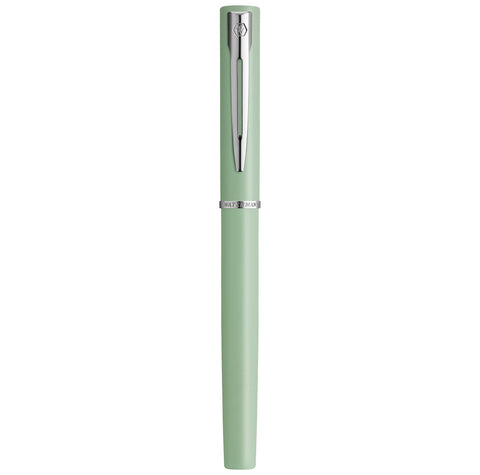 Waterman Allure Fountain Pen | Mint Green Matte Lacquer with Chrome Trim | Fine Stainless Steel Nib | Blue Ink | With Gift Box