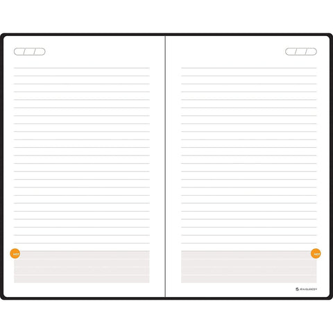 AT-A-GLANCE Plan.Write.Remember. Perfect Bound Planning Notebook, Lined with Monthly Calendars, Undated, 5" x 8 1/4", Black (80612405)