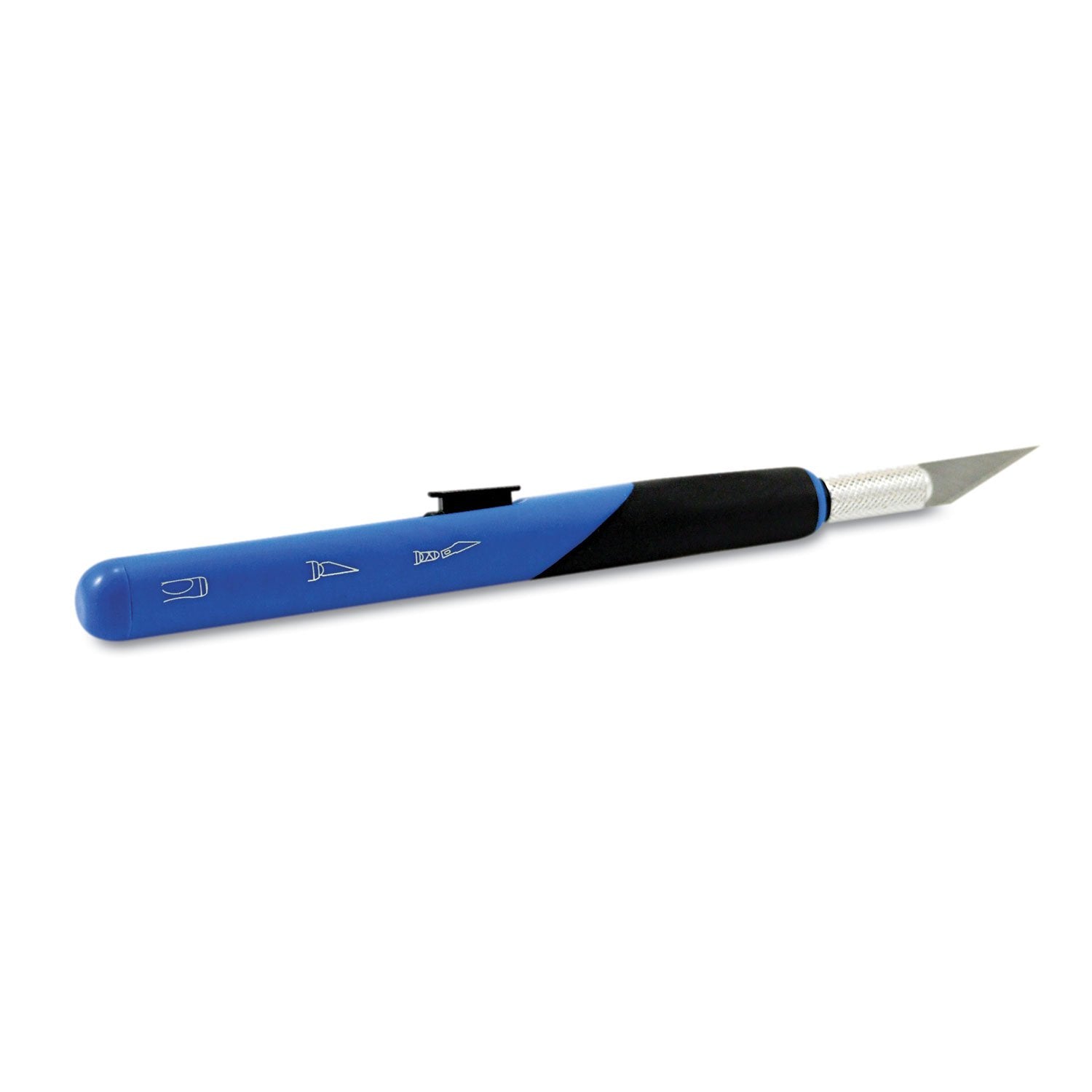 X-ACTO Retract-A-Blade Knife, #11, 5.25" Plastic Handle, Blue/Black