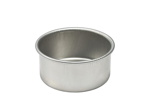 DecoPac 6 Inch 16 Gauge Aluminum Round Cake Pan, 6"W x 3"H, Made From Premium, Hardened Aluminium Alloy For Superior Durability, Uniform Wall Thickness for Even Rising