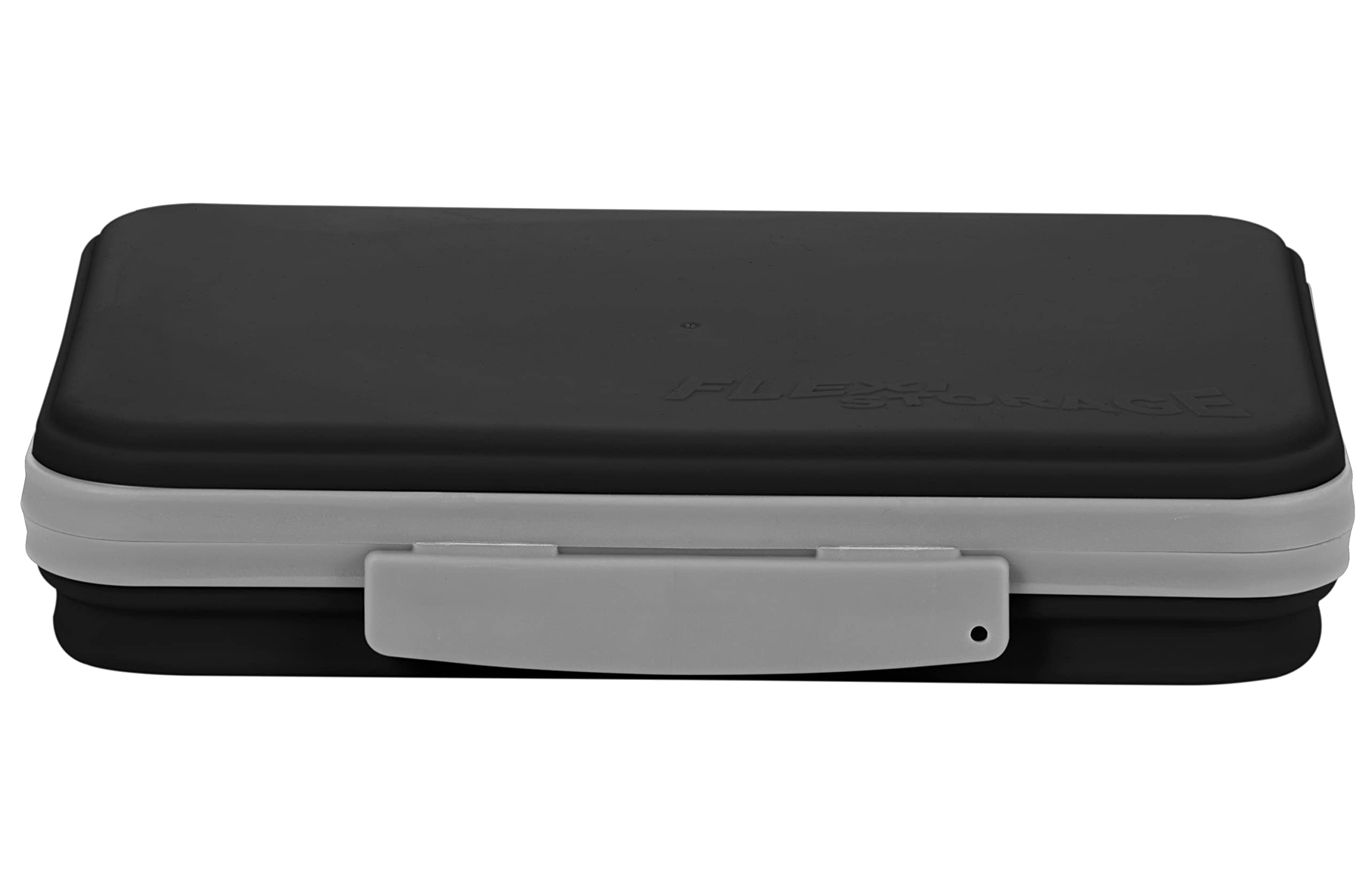 It's Academic Flexi Storage Box with Lid, Collapsible Pencil Case Design for Craft and School Supplies, Black