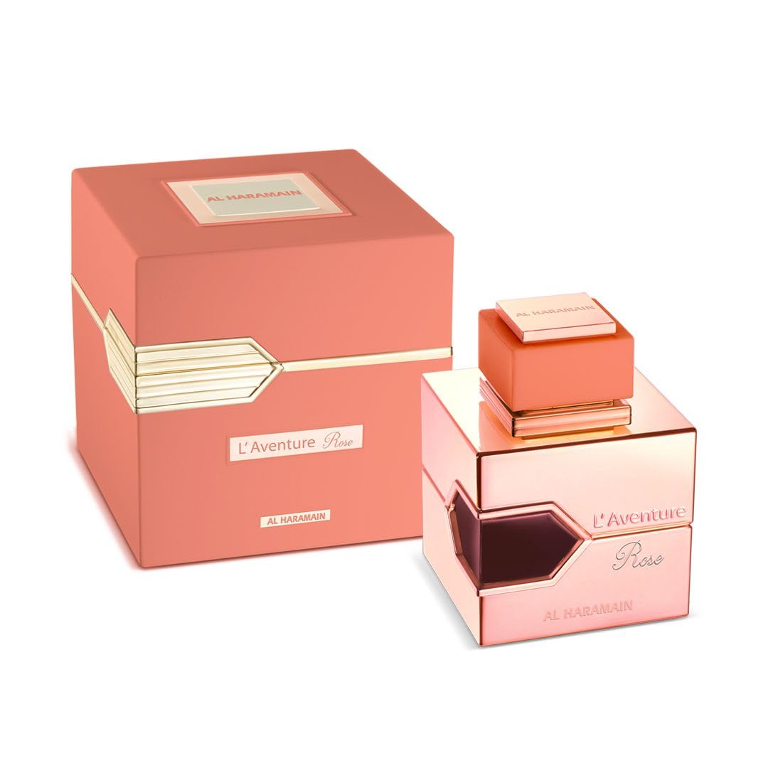 Al Haramain L'aventure Rose for Women Eau de Parfum Spray, 3.4 Ounce