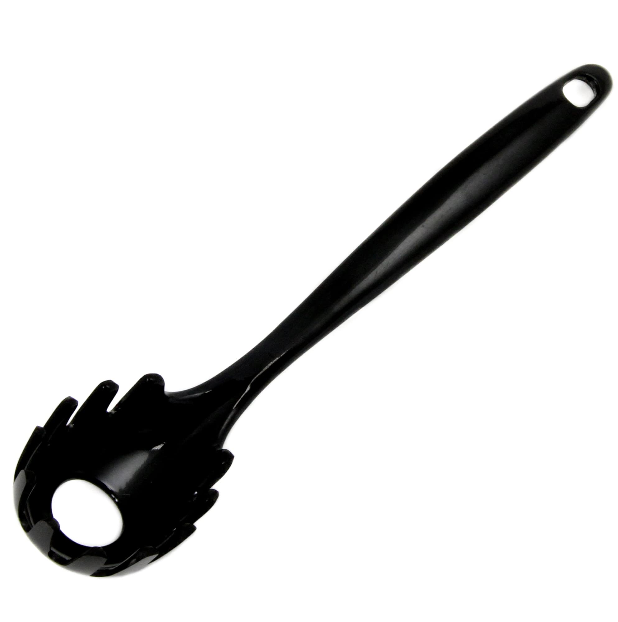 Chef Craft Basic Melamine Spaghetti/Pasta Fork, 11 inch, Black