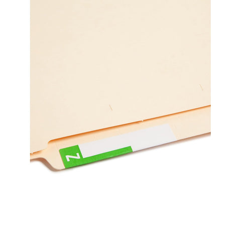Smead AlphaZ NCC Color-Coded Label, M&Z, Label Sheet, Light Green, 100 per Pack (67164)