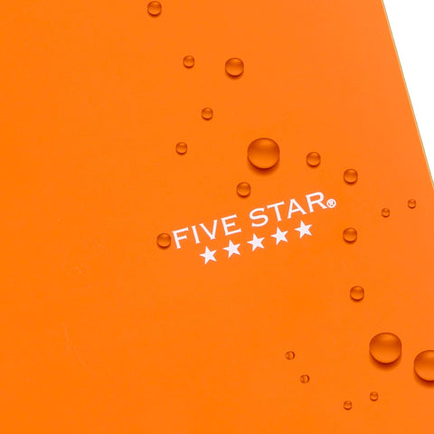 Five Star Spiral Notebook + Study App, 2 Subject, College Ruled, 8-1/2" x 11", 120 Sheets, Fights Ink Bleed, Purple, Orange, Green, Blue, Gray, Black, Color Will Vary, 1 Count (824230)