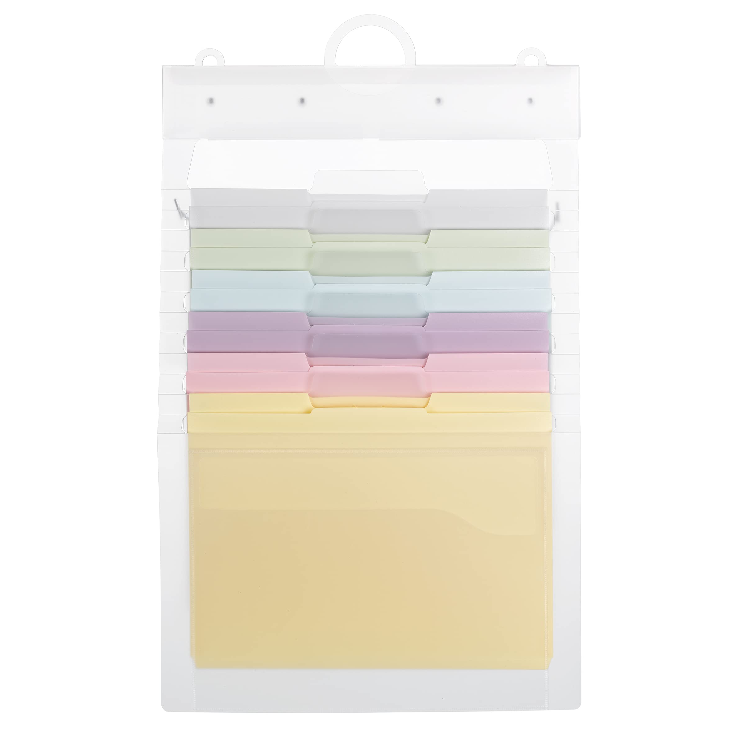 SMEAD Cascading Wall Organizer Gen 2, 6 Pockets, Letter Size, Pastel (92064)