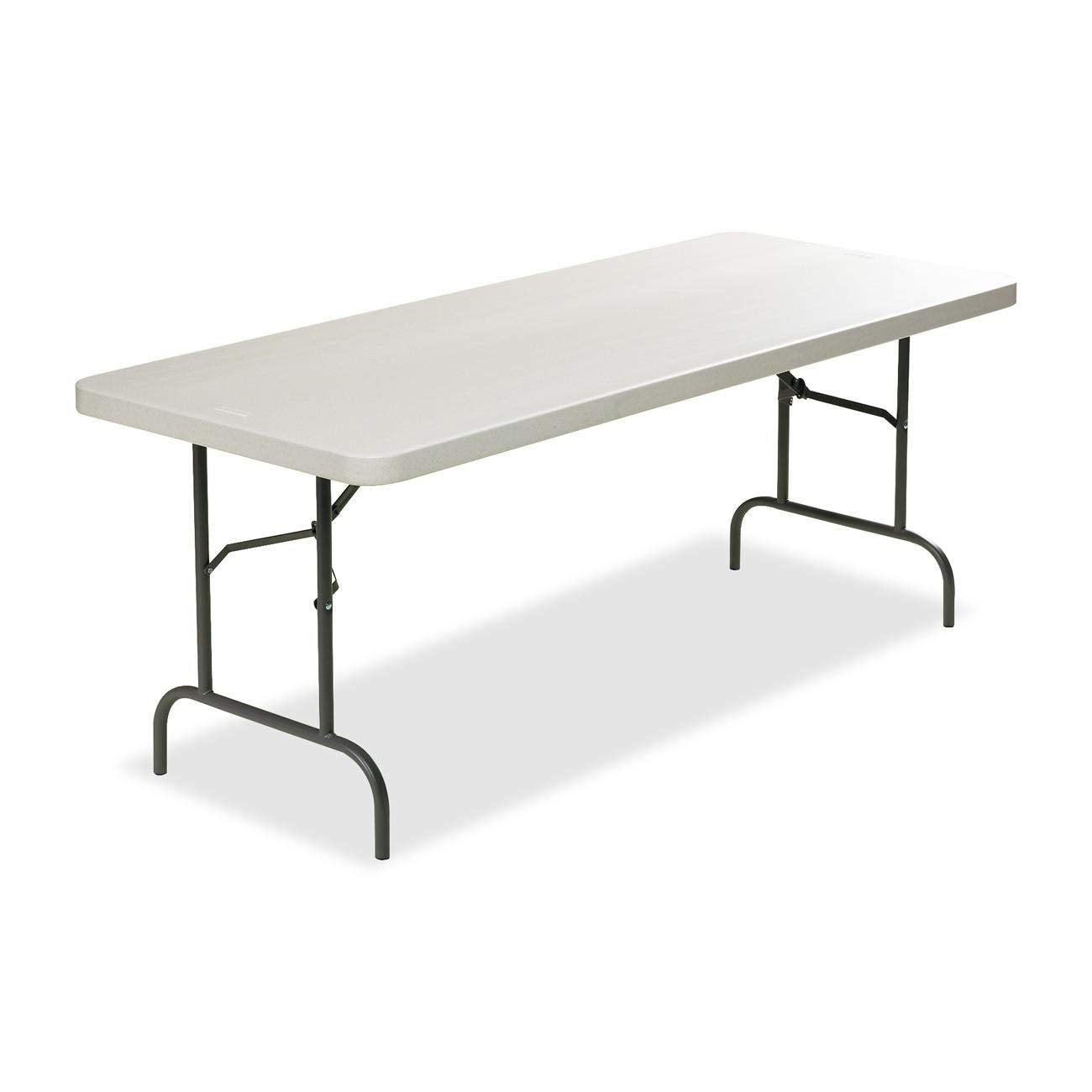 Iceberg IndestruTable Commercial Folding Table, 30"x96", Platinum Granite (Made in USA)