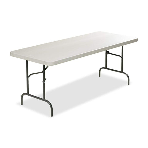 Iceberg IndestruTable Commercial Folding Table, 30"x96", Platinum Granite (Made in USA)