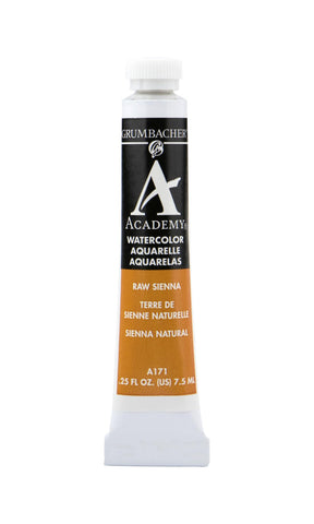 Grumbacher Academy Watercolor Paint, 7.5ml/0.25 oz., Raw Sienna (A171)