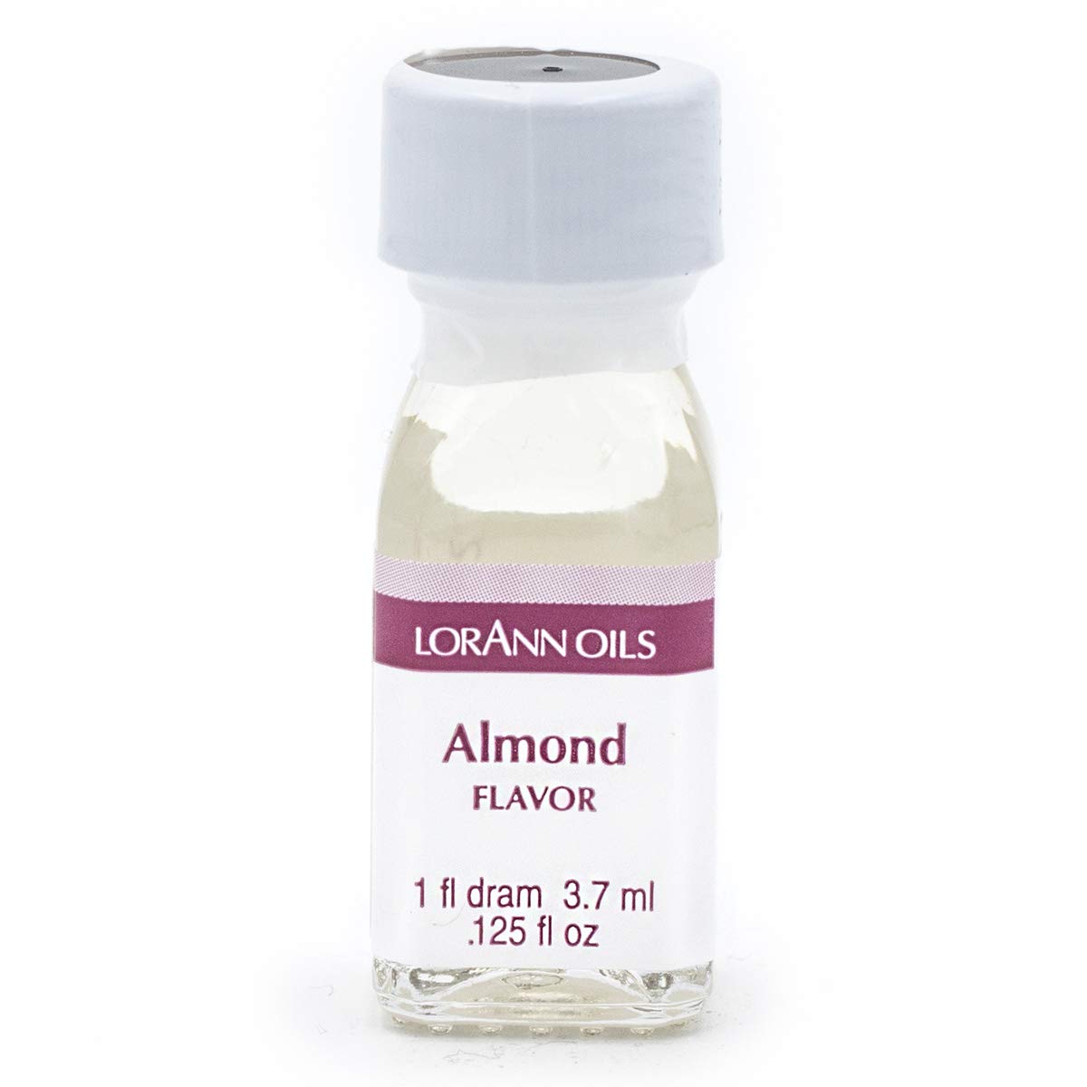 LorAnn Oils Super Strength Flavoring - Used For Candy Making, Flavoring, Baking, Hard Candy, & Flavor Oils - Bold, Natural Flavors 4X Stronger Than Extracts - Almond, Pack of 2, 0.125 fl oz