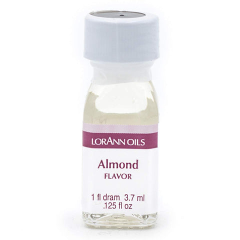 LorAnn Oils Super Strength Flavoring - Used For Candy Making, Flavoring, Baking, Hard Candy, & Flavor Oils - Bold, Natural Flavors 4X Stronger Than Extracts - Almond, Pack of 2, 0.125 fl oz