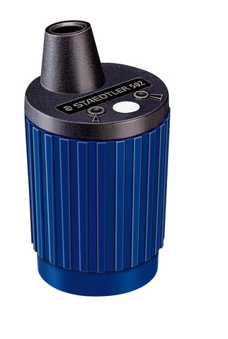 STAEDTLER Mars Lead Pointer: Rotary Mechanical Pencil Lead Sharpener for 2mm Holders, Precision Tool for Architects, Engineers & Artists, Dust Wiper & Adjustable Cone, Built-In Shavings Reservoir