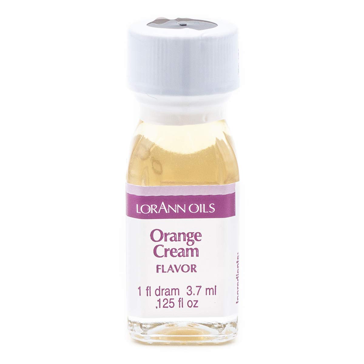 LorAnn Oils Super Strength Flavoring - Used For Candy Making, Flavoring, Baking, Hard Candy, & Flavor Oils - Bold, Natural Flavors 4X Stronger Than Extracts - Orange Cream, Pack of 2, 0.125 fl oz