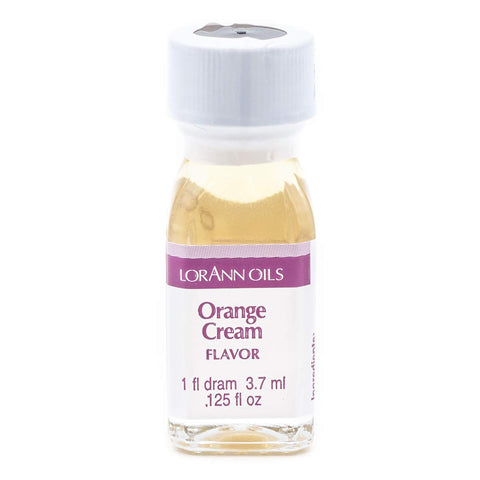 LorAnn Oils Super Strength Flavoring - Used For Candy Making, Flavoring, Baking, Hard Candy, & Flavor Oils - Bold, Natural Flavors 4X Stronger Than Extracts - Orange Cream, Pack of 2, 0.125 fl oz