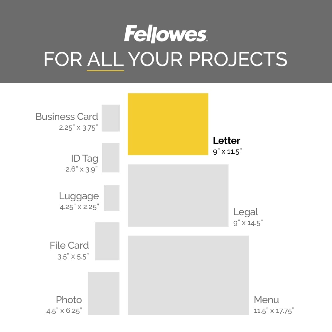 Fellowes Self-Adhesive Sheets, Letter Size, 3 mil, 10 Pack (5221501), Clear