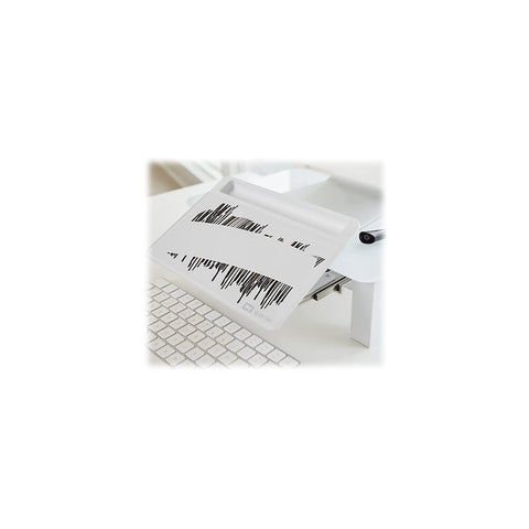 Quartet Desktop Glass Monitor Riser for Computer with Dry-Erase Board, Adjustable Height (Q090GMRW01)