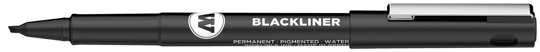 Molotow Blackliner Pen, Chisel Tip, Black Permanent Ink, 1 Each (703.210)