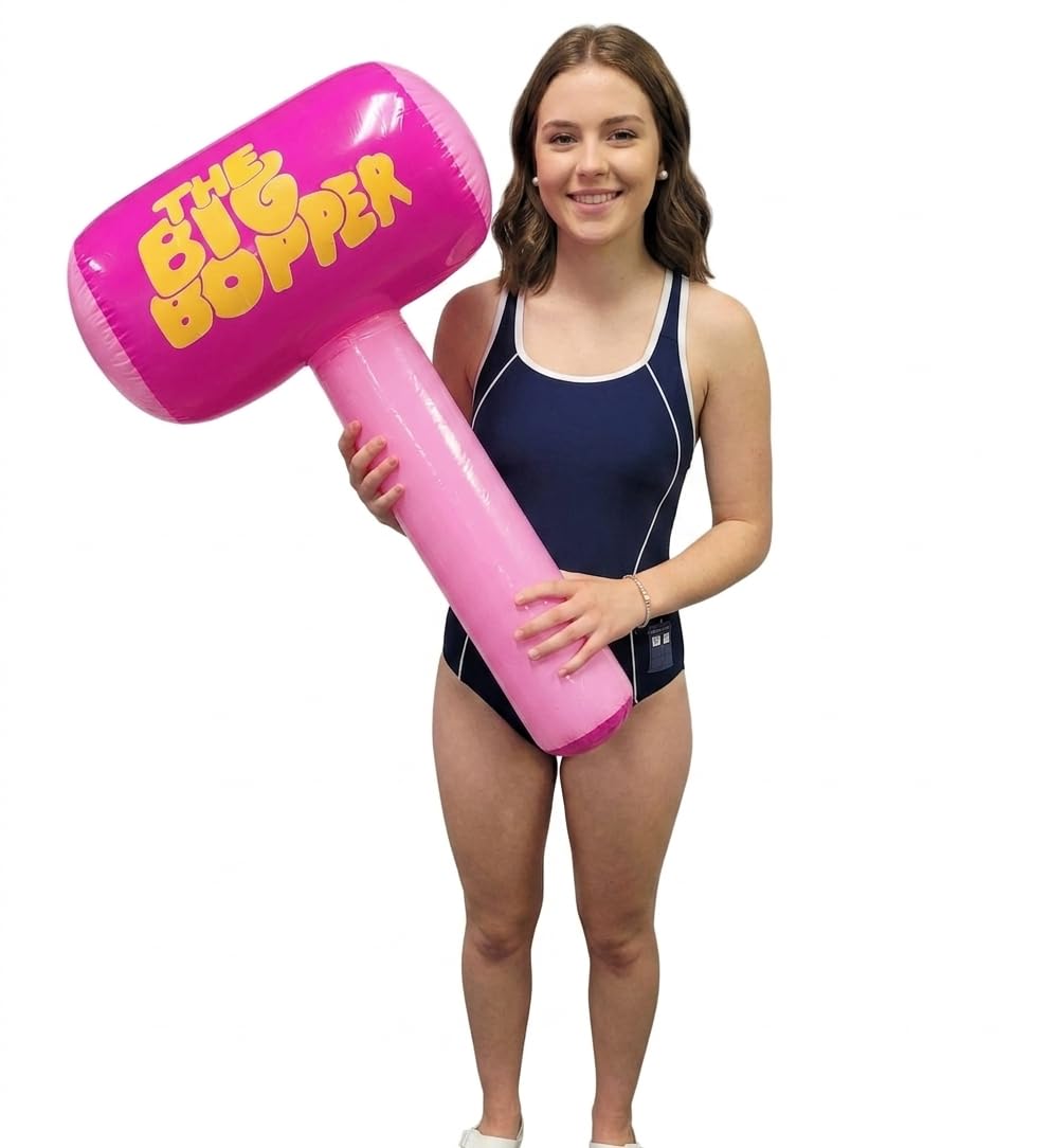Pink Inflatable Big Bopper Hammer 38" L (1 Pack)