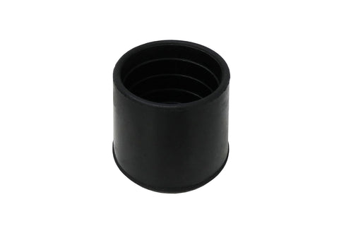 Shepherd Hardware 1-1/2" Round Non-Marking Rubber Slip-On Chair Leg Tips, Nonslip Protective Furniture Leg Caps for Chairs, Stools, and Tables on Hard Surfaces, Set of 2, Black