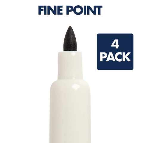 Quartet Classic Low Odor Dry-Erase Markers, Fine Point, 4-Marker Set, Assorted Colors (659520Q)