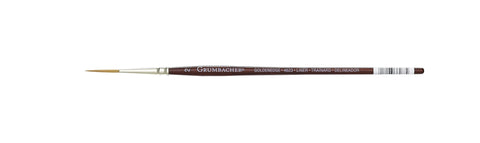 Grumbacher Goldenedge Golden Toray Liner Watercolor Brush, Synthetic Bristles, Size 2 (4623.2)