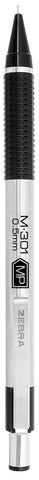 Zebra Pen, STEEL M-301 Mechanical Pencils, 0.5mm Fine Point, Refillable Lead, Stainless Steel Barrel, Built-in Eraser, Durable Clip, Lightweight Precision Pencil for School, Office, 2-Pack (54012)
