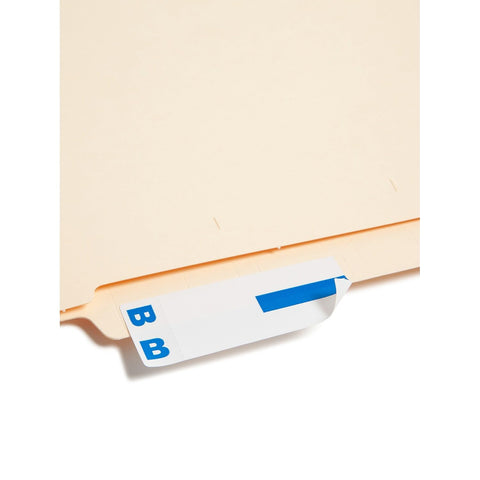 Smead AlphaZ NCC Color-Coded Label, B&O, Label Sheet, Dark Blue, 100 per Pack (67153)