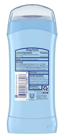 Suave 24 Hour Protection Powder Invisible Solid Anti-Perspirant Deodorant 2.6 oz (Pack of 6)